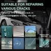 2 Pack Windshield Crack Repair Kit, Automotive Glass Repair Liquid for Car Windshield Chips, Star Cracks and Small Bullseye Damage, DIY Car Window