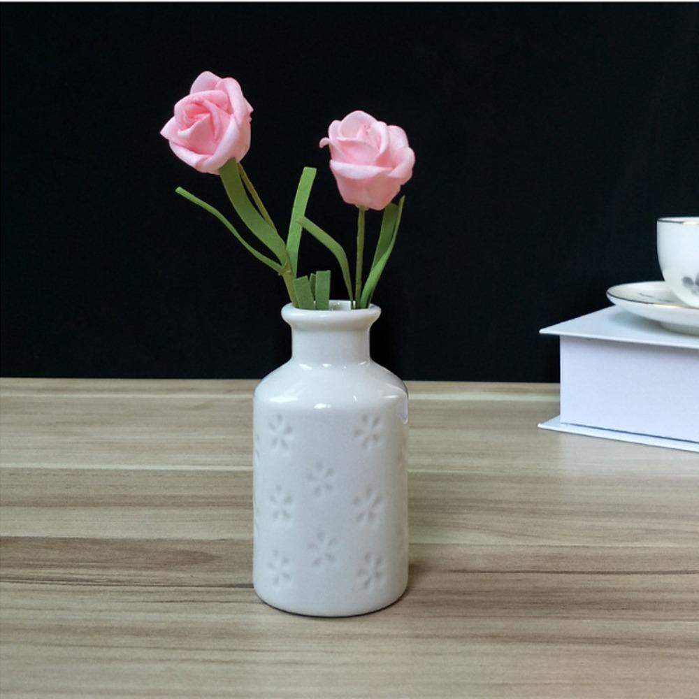 1 шт., мини-керамическая ваза ярких цветов, настольный цветочный горшок, домашняя ароматерапия, цветочная композиция, ваза, гидропоника, украшения для дома, ремесла