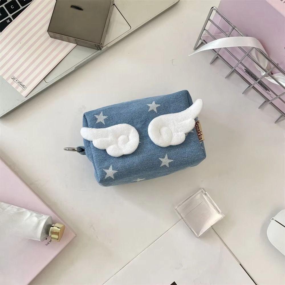 Y2k Korean Style Storage Bag Print Cloth Stationery Bag  Stationery Holder