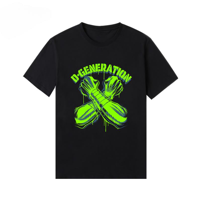 American Fashion Brand Summer New DX Combination Short Sleeve Printed T-shirt Pure Cotton Loose Casual T-shirt