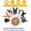 Slow Feeder Dog Bowls with Non-Slip Mat, Stainless Steel Metal Slow Feeder for Small & Medium Dogs, 2 Cups Pet Bowl for Fast Eaters, Slows Down