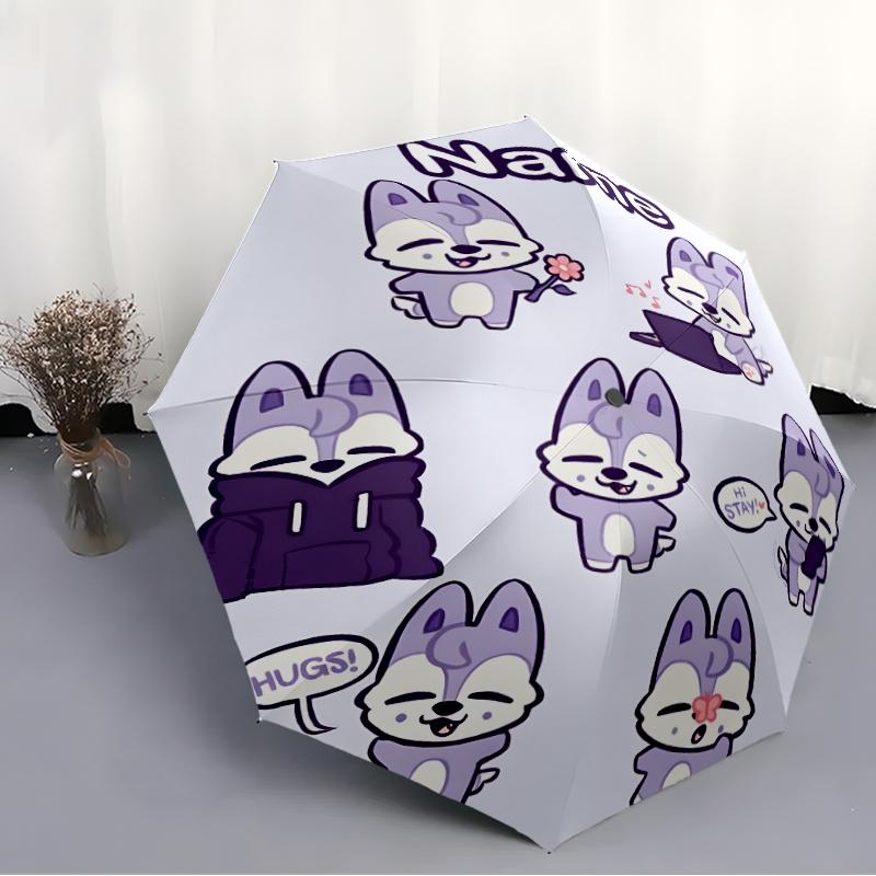 Personalized Name K-Kpop Team Print Umbrella - Automatic Open/Close, Eight-Rib Durable Frame, Automatic Folding Umbrella