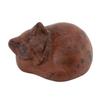 Cat Crystal Statue Compact Multifunctional Cute Crystal Sleeping Cat Decoration for Home Red