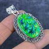 Натуральный зеленый триплет опал 925 стерлинговое серебро ювелирная подвеска 2,25" L8K76