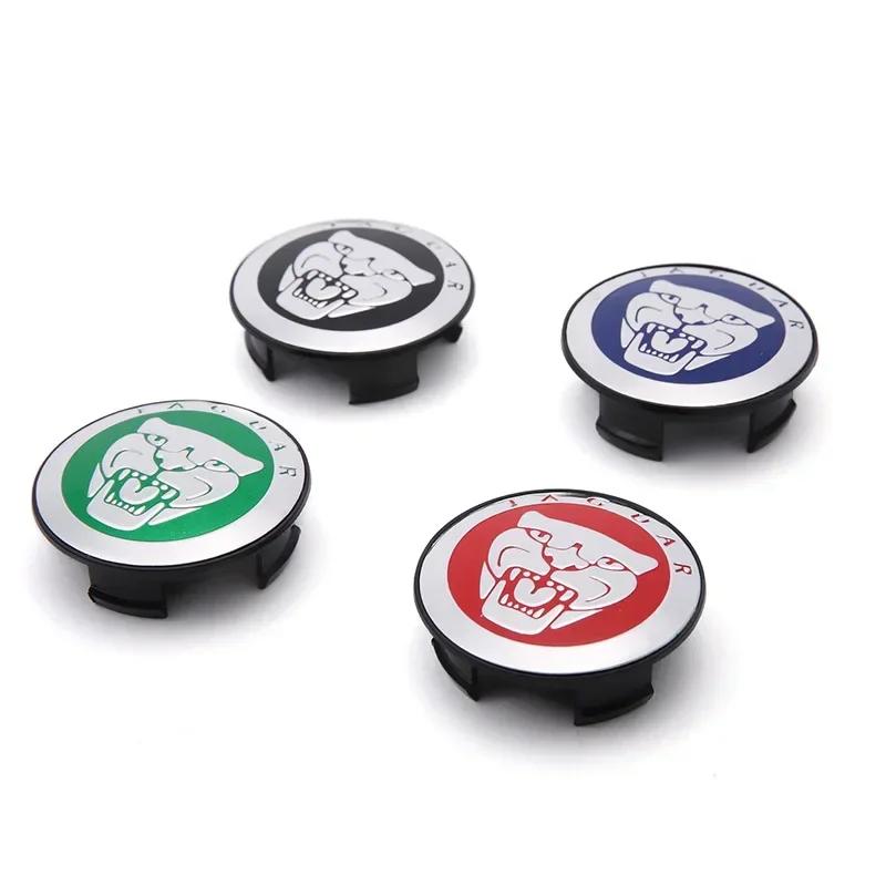 4Pcs Car Wheel Center Hub Caps Badge Rim Center Caps Jaguar S-Type F-PACE F-Type XF XJ-S XJ-6 X-Type XK8 XK XFR Accessories JLL50