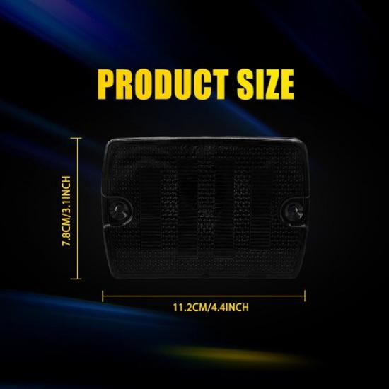 2x Front Turn Bumper Parking Signal Light Housing For 1987-1995 Jeep Wrangler YJ