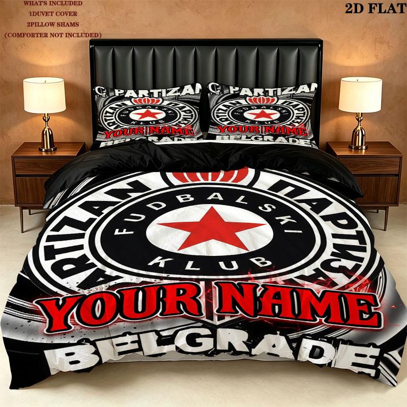 Fk Partizan Bedding Quilt Set Quilt Cover Pillowcase Home Decoration Birthday Gift (1 * duvet cover + 2 * pillowcase, without core)