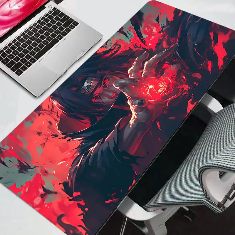 Naruto Компьютер Varmilo Клавиатура Коврик для мыши Аниме Игровые аксессуары Стол XXL Ковер для геймера Настольный коврик Коврик для мыши прочный аниме