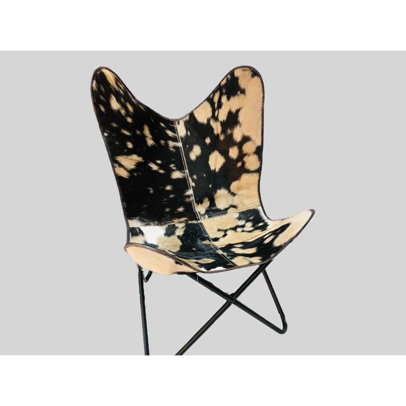 Кожаное кресло-бабочка, коровья кожа, кожаное кресло-бабочка с мехом, кресло для гостиной, подарок для него, подарок для нее, кресло-подлокотник, стулья