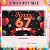 Birthday Party Backdrop Sparkling Stars 67th Celebration Background Party Celebration Backdrop Colorful Confetti For Photo Shoot