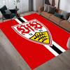 VfB Stuttgart Flannel Pattern Square Carpet,Area Rug,Carpet Rug for Living Room Bedroom Sofa Playroom Decor,Non-slip Floor Mat