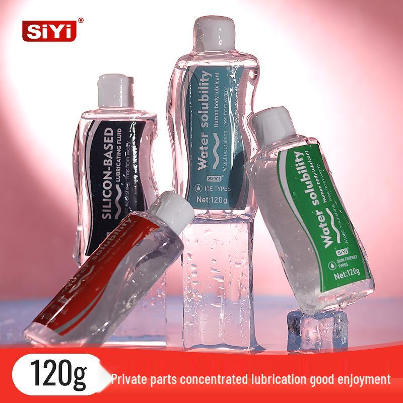 SIYI Очаровательная смазка на силиконовой основе, 120 г: Четырехцветный, Водорастворимый, Стойкий, Ледяно-Горячий, Увлажняющий для Пар.