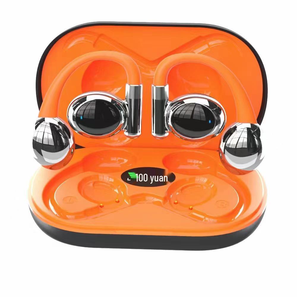 Wireless In-Ear Clip-on Sport Earbuds with Ultra-Long Battery Life, Compatible with Apple and Huawei