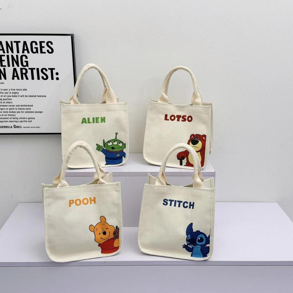 Женская маленькая холщовая сумка-тоут: Ланч и сумочка в японском и корейском стиле для работы или учебы