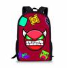 Модные Популярные Школьные Рюкзаки Geometry Dash для Учеников Школьные Сумки 3D Печать Оксфорд Водонепроницаемые Рюкзаки для Ноутбука для Мальчиков/Девочек