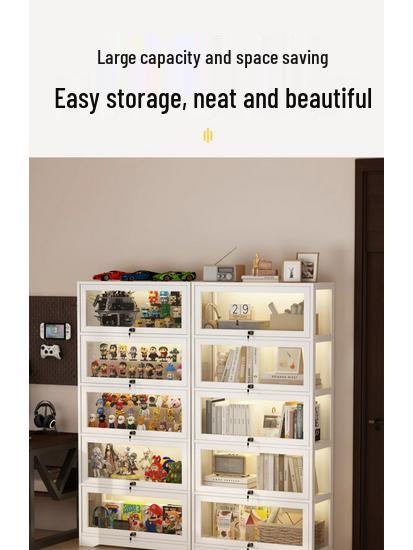 Акриловая стеклянная витрина с замком для игрушек и призов