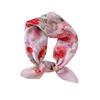 56cm Soft Square Scarves Sun Protection Neckerchief Bandana New Print Flower Scarf  Women