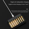 For 1.5v AA AAA Lithium Ion Rechargeable Battery 1.5v Battery Charger with LED Indicator Light Smart Charger 4/8 Slots