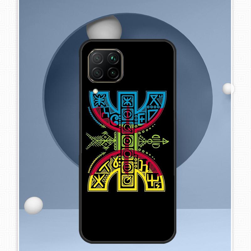 Amazigh Symbol Berber Academy For Huawei Nova Y91 Y60 Y70 Y72 Y90 Y61 12s 12i 11i 8i 10 9 SE P20 P40 Lite P30 P60 Pro Case