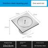Commercial-Grade Extra-Thick 304 Stainless Steel Cleaning Outlet Floor Drain Deodorizer for Bathroom Shower Room Floor Drain Drainage Outlet
