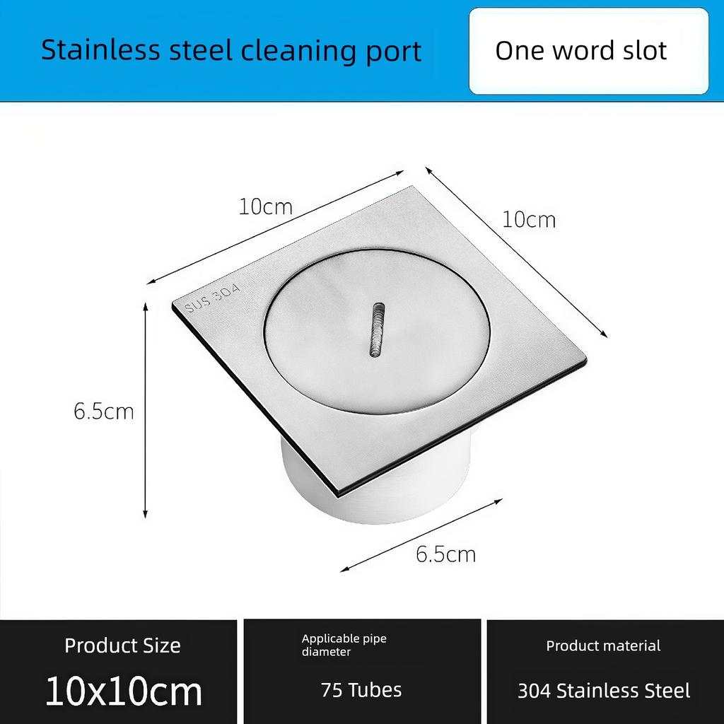 Commercial-Grade Extra-Thick 304 Stainless Steel Cleaning Outlet Floor Drain Deodorizer for Bathroom Shower Room Floor Drain Drainage Outlet