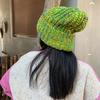 55-59 см Вязаная шапка Высокая эластичность Бини Милая Универсальный размер Игривая Толстая пряжа Тепло Ручная работа Крючком Мода Многоцветная