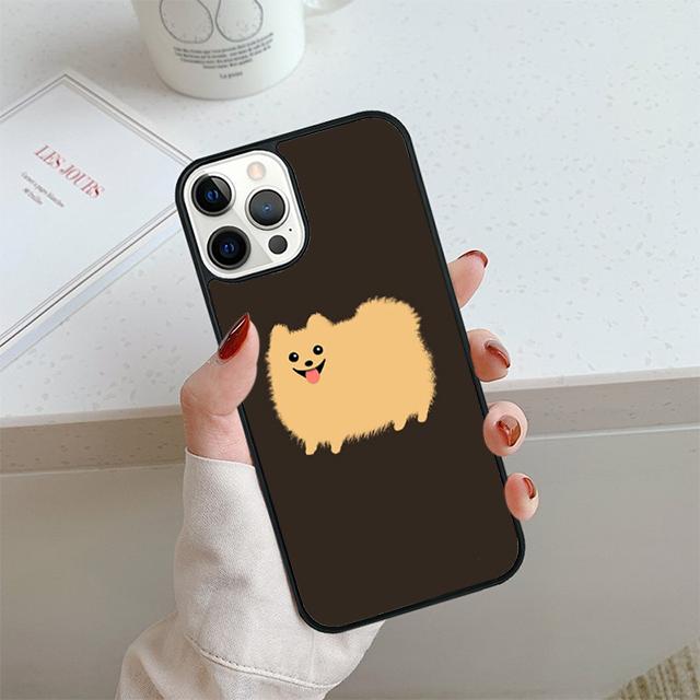 Cute Pomeranian Dog Phone Case For iPhone 17 Air 13 12 14 15 16 Cover For Apple 14 15 16 Pro Max Plus Coque
