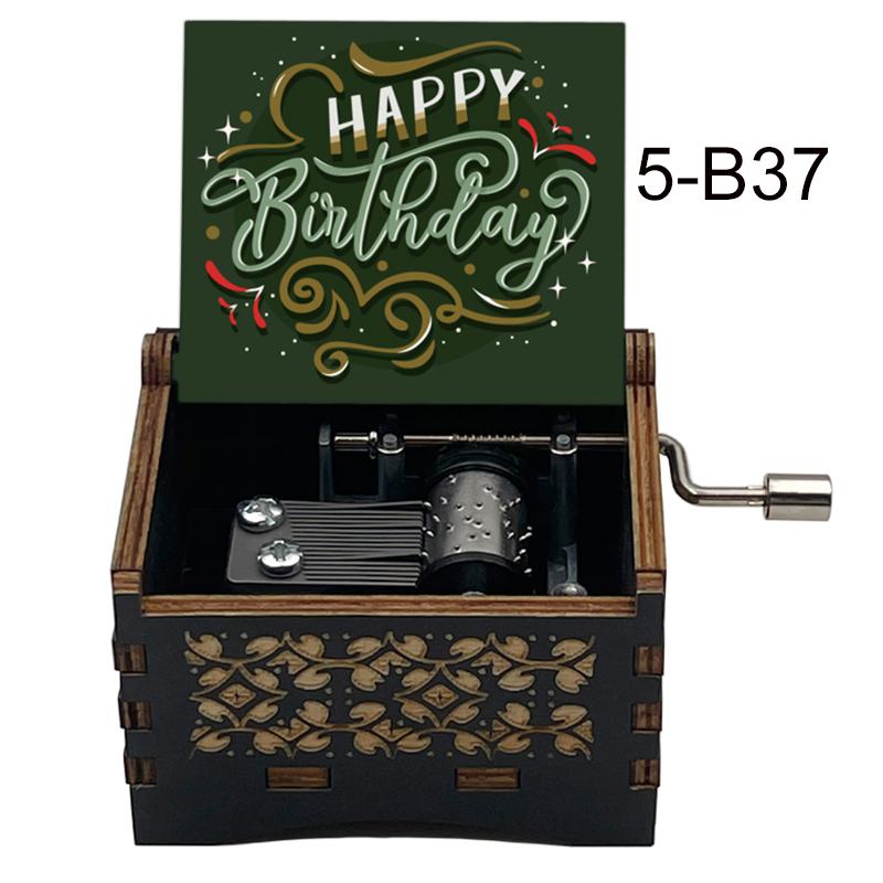 Hand Crank Happy Birthday Music Box Birthday Return Gifts for Kids Kids Return Gifts for Birthday ( Custom Print Available)