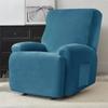 Solid Velvet Recliner Armchair Cover Non Slip Lazy Boy Single Sofa Covers Elastic Soft All-inclusive Couch Slipcover Living Room