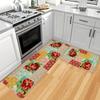 1Pcs Anti Fatigue Kitchen Rugs,  Floral Print Waterproof Non-Slip Thick Cushioned Kitchen Mat Heavy Duty Comfort Standing Mat for Kitchen