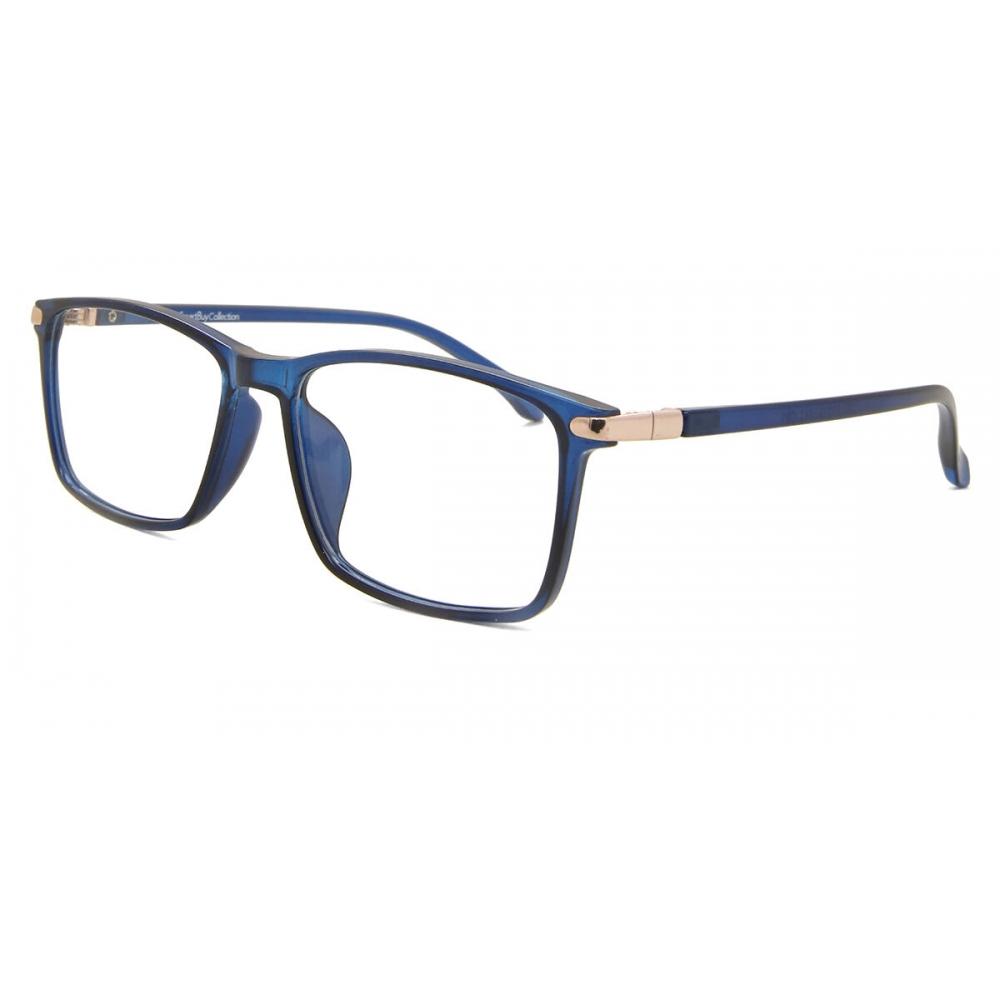 Full Rim Square Transparent Blue Smartbuy Collection Howl Blue Light Block 230 C21 Fashion Unisex Eyeglasses