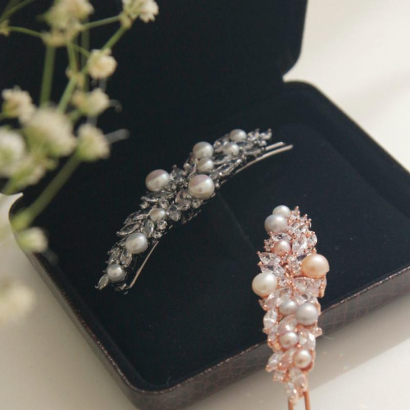 Заколка для волос J.Lauren Cubic Pearl Laurel H0765