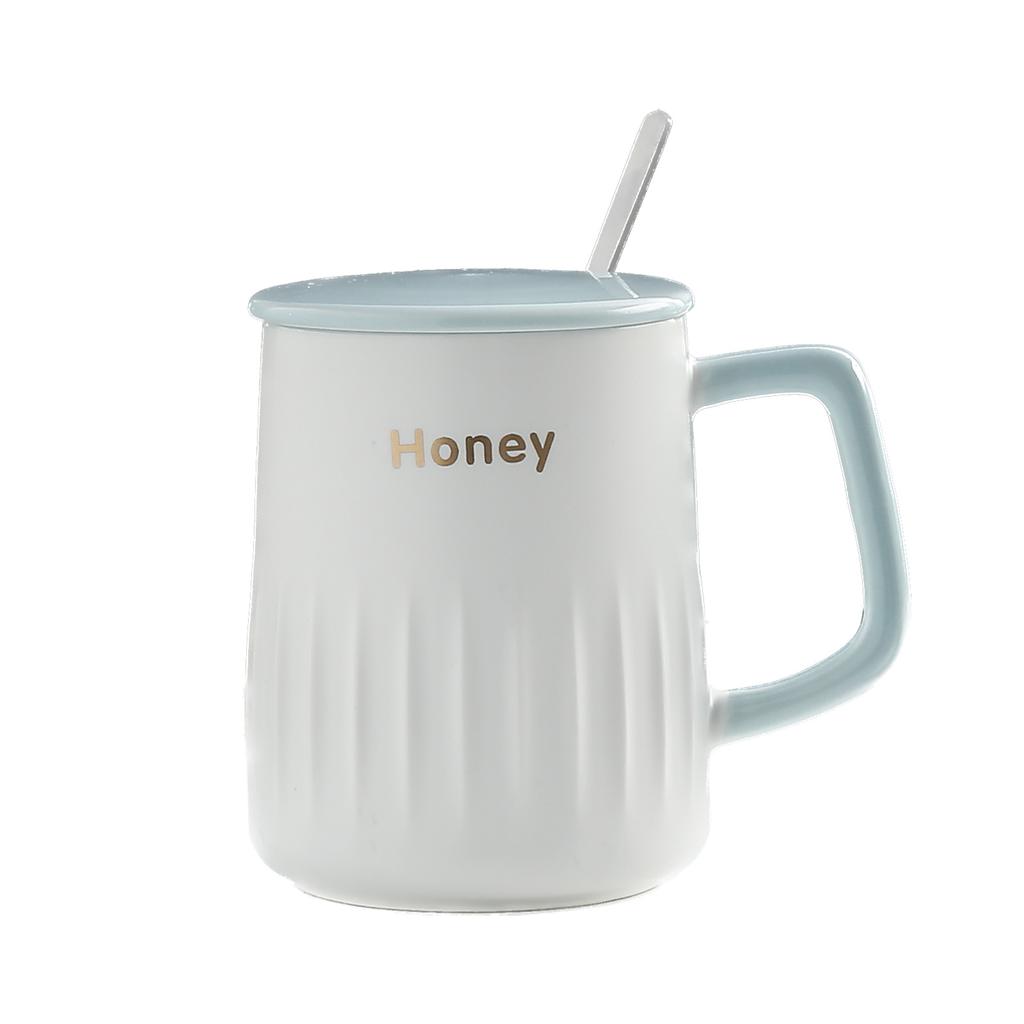 Creative and Simple English Mug with High Appearance Office and Household Ceramic Cup  Large Capacity Couple Water Cup Coffee Cup