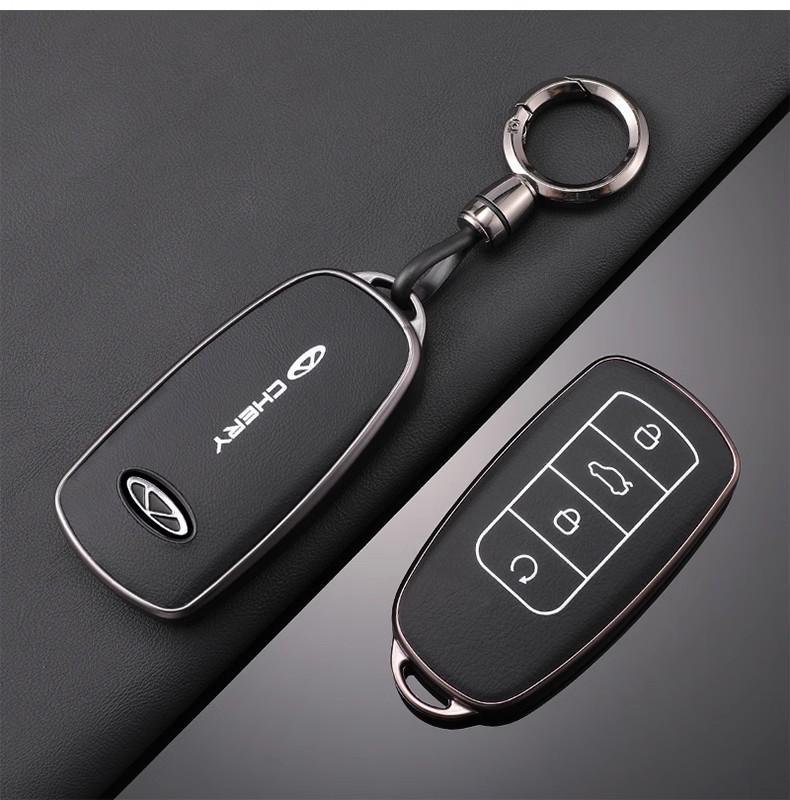 Модный ТПУ чехол-брелок для ключа автомобиля For Chery Omoda C5 5 fx 7 Tiggo 8 PLUS 8 Pro 7 Pro Arrizo 5 PLUS 2021 2022 2023 Автоаксессуары z1