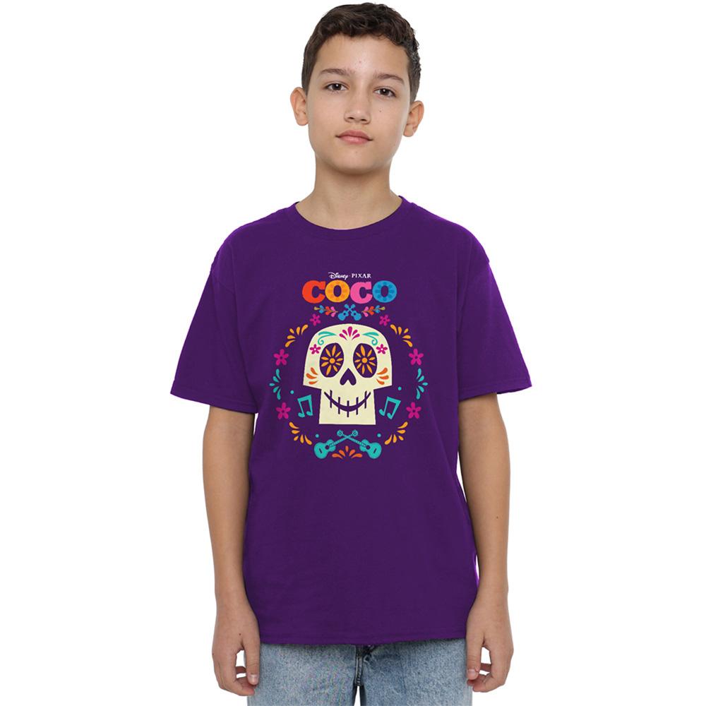 Coco Girls Flower Skull T-Shirt