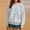 Crewneck Sweatshirt For Women Fall Graphic Sweatshirts Vacation Long Sleeve Drop Shoulder Pullover