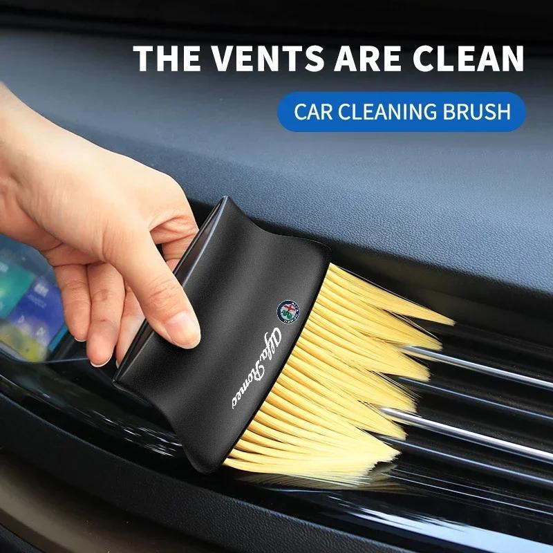 Car Interior Cleaning Tool Air Conditioner Air Outlet Cleaning Brush For Alfa Romeo Giulia Stelvio Giulietta 156 159 147 Mito