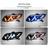 Блок-фара Honda Civic 12-го-15-го поколений: Светодиодные ДХО в стиле Lamborghini с динамическим световым элементом