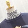 1Pc Cotton Fashion Fake Collar Removable Detachable Warm Striped Clothing Decoration Turtleneck Elastic Neck Guard