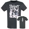 Глаза  Футболка Slipknot Мужская Женская С Графикой Группы 100% Хлопок Летний Топ