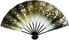 Dance Fan Black Fan for Dancing 1306, Lacquer, 9.5 Inches, Box, (Black)