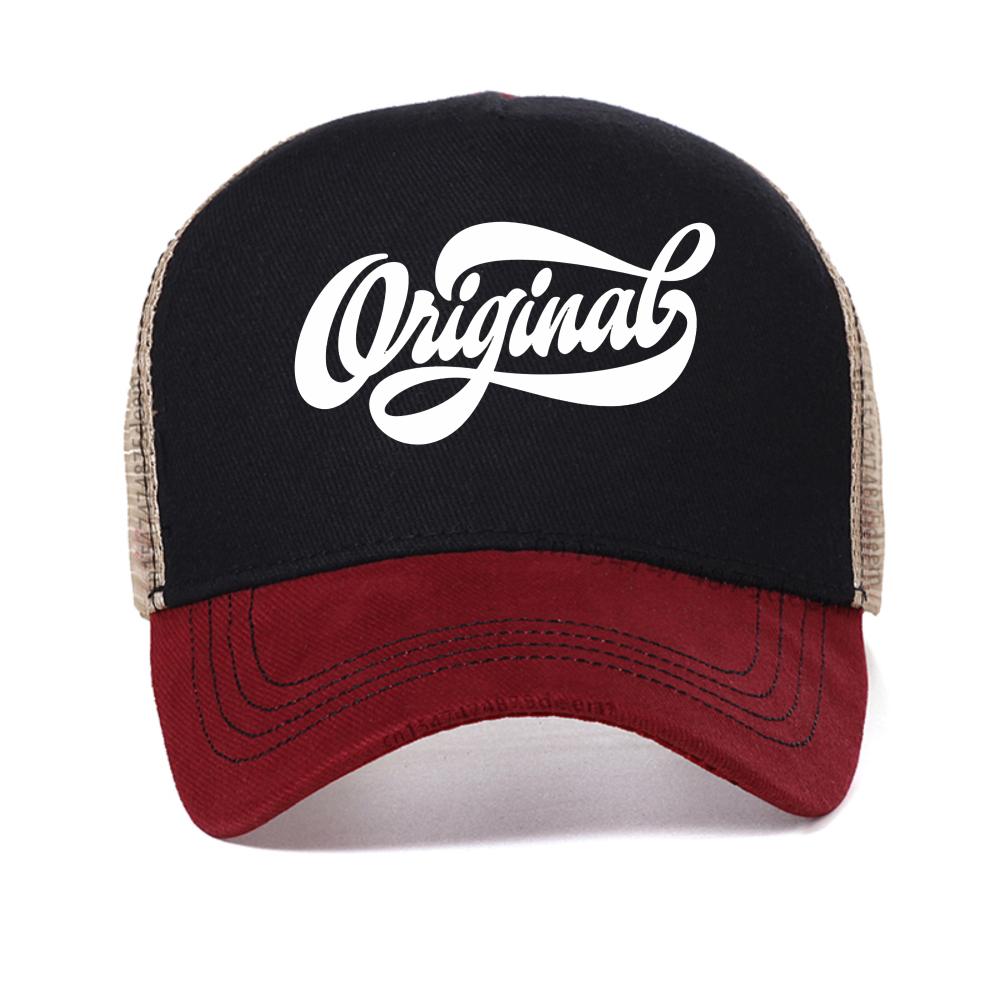 Wniginal Printing Breathable baseball cap Unisex Wowen Summer outdoor Causal Trucker Hat fashion Adjustable mesh Snapback Hats