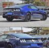18-20 Ford Mustang Modified Quad Exhaust Rear Lip Small Body Kit Carbon Fiber Spoiler