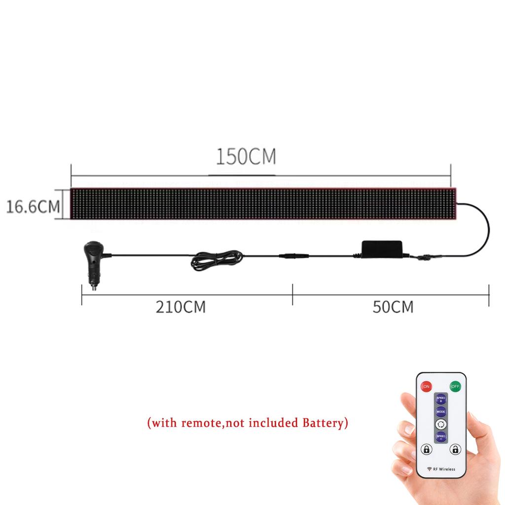 Грузовик с дистанционным управлением Дьявольский глаз Светодиодная матричная пиксельная панель Мягкое складное освещение Граффити Бегущая строка Подсветка 12В 24В