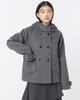 MISEKI SEOUL Hoodie Double Button Coat Charcoal
