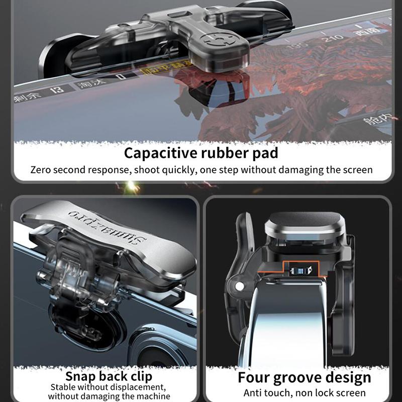 L1 R1 клавиши прицеливания игровой контроллер X8 мобильный игровой триггер для Pubg телефон игровой триггер 6 пальцев чувствительный стрелять телефон игровой триггер