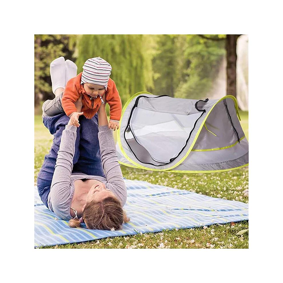 Travel Cot Pop up Travel Bed - Lightweight, Compact and Foldable - Unfolds in Just 2 Seconds - with Mosquito Net and Carry Bag