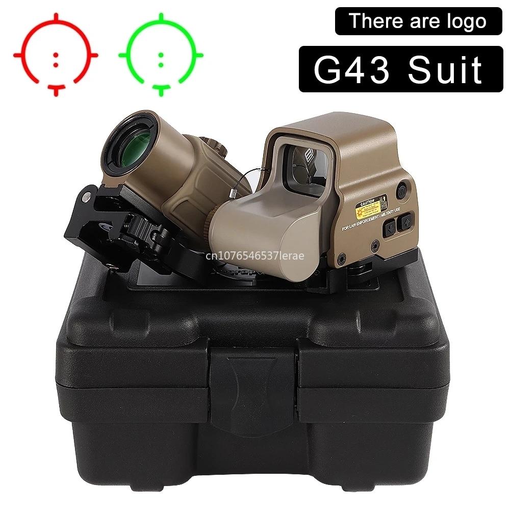 Тактический Airsoft Прицел-увеличитель G45 5X с коллиматорными прицелами 558 553 EXPS3 Красная точка Комбо Оптика QD Крепление Weaver Fit 20MM Рельсовое крепление С полной маркировкой