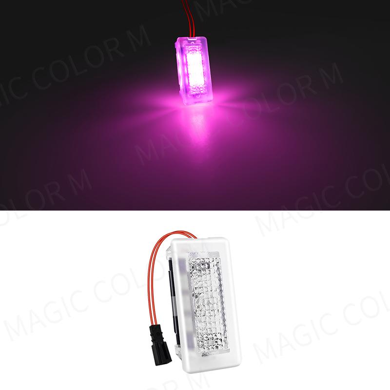 LED Atmosphere Footwell Lights For Model 3 Y S X Interior Floor Door Puddle Decorative Lamp Car Accessories