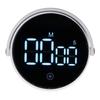 Desktop Timer Minimalist Round 3 Level Volume Adjustable Digital Countdown with Ultra Clear Display